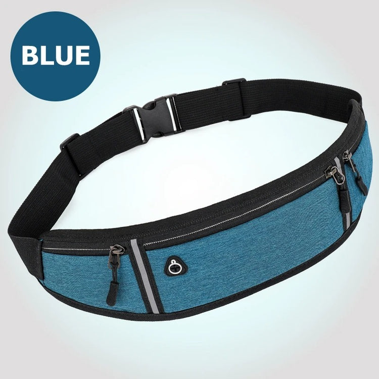 Adjustable Sports Running Waist Bag - Multifunctional Belt Pouch for Men and Women with Phone Holder - Ideal for Outdoor Activities