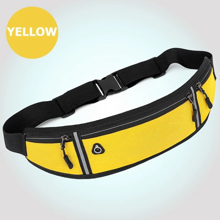 Adjustable Sports Running Waist Bag - Multifunctional Belt Pouch for Men and Women with Phone Holder - Ideal for Outdoor Activities