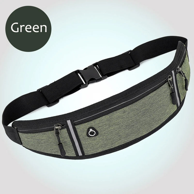 Adjustable Sports Running Waist Bag - Multifunctional Belt Pouch for Men and Women with Phone Holder - Ideal for Outdoor Activities