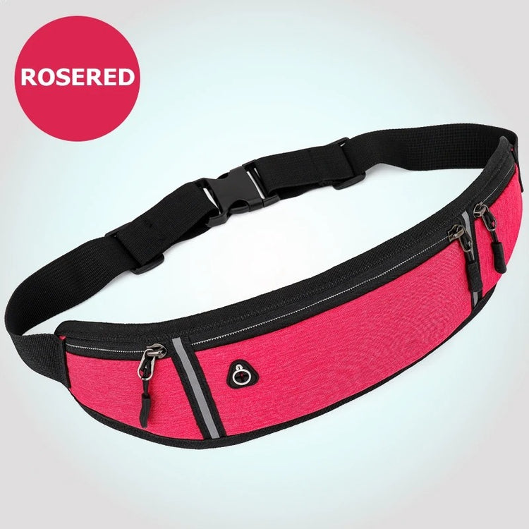 Adjustable Sports Running Waist Bag - Multifunctional Belt Pouch for Men and Women with Phone Holder - Ideal for Outdoor Activities