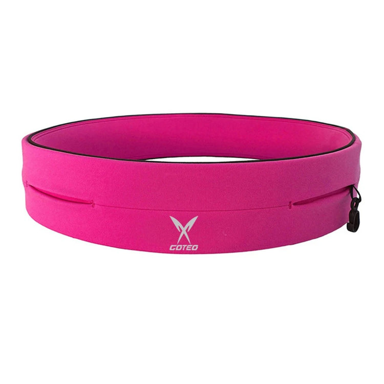 High-Elasticity Fitness Waist Pack - Stretchy Anti-Theft Running Belt with Zipper - Ideal for Jogging, Cycling, and Outdoor Activities