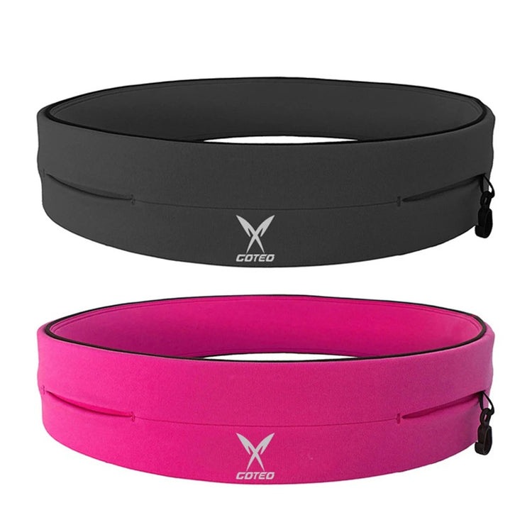 High-Elasticity Fitness Waist Pack - Stretchy Anti-Theft Running Belt with Zipper - Ideal for Jogging, Cycling, and Outdoor Activities