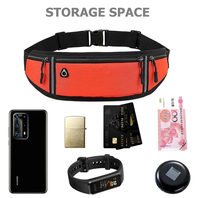 Adjustable Sports Running Waist Bag - Multifunctional Belt Pouch for Men and Women with Phone Holder - Ideal for Outdoor Activities