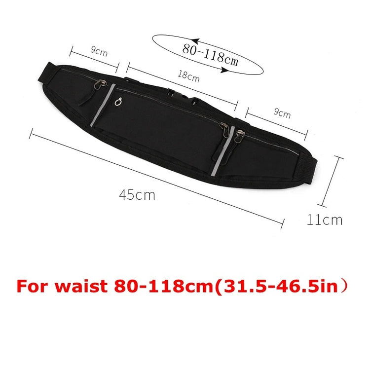 Adjustable Sports Running Waist Bag - Multifunctional Belt Pouch for Men and Women with Phone Holder - Ideal for Outdoor Activities